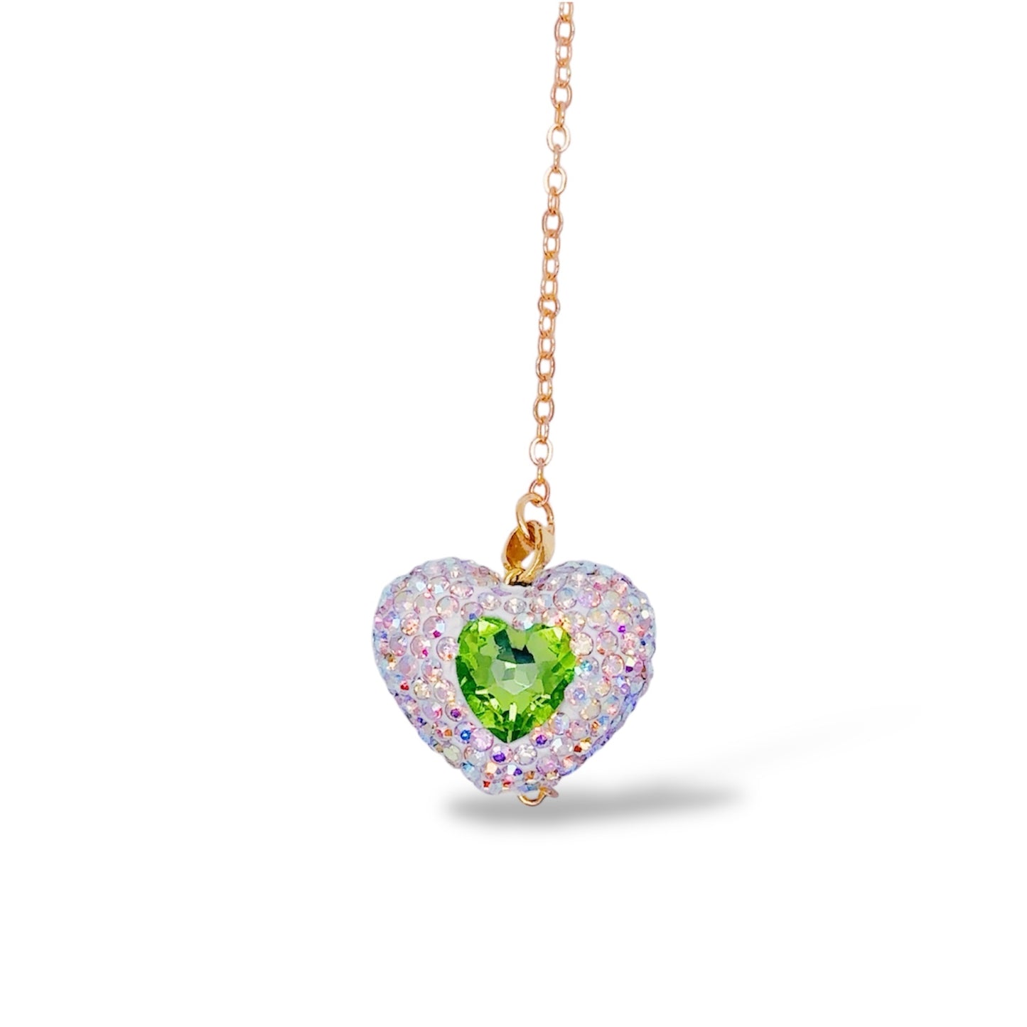 ハート緑ブックマーク しおり A green heart bookmark