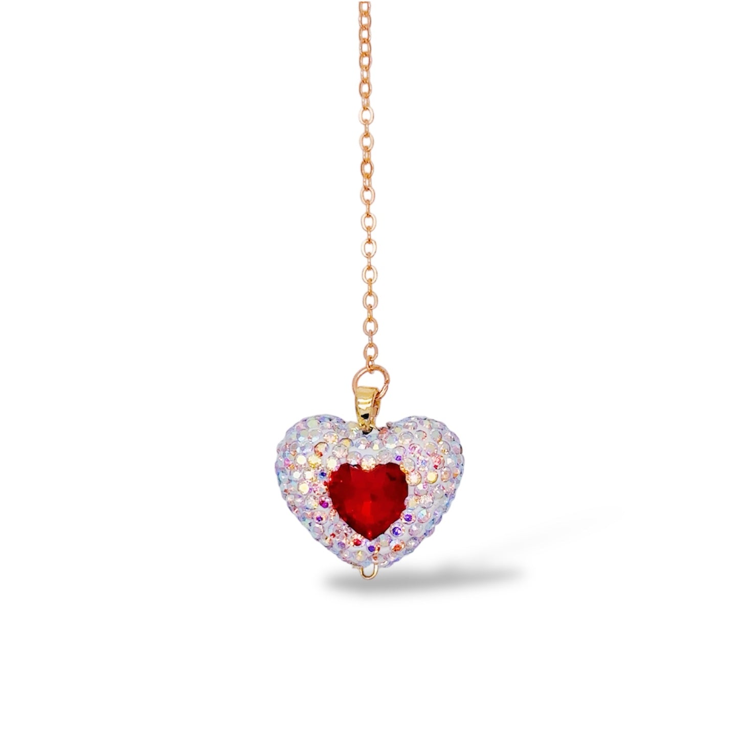 ハート赤ブックマーク しおり A red heart bookmark