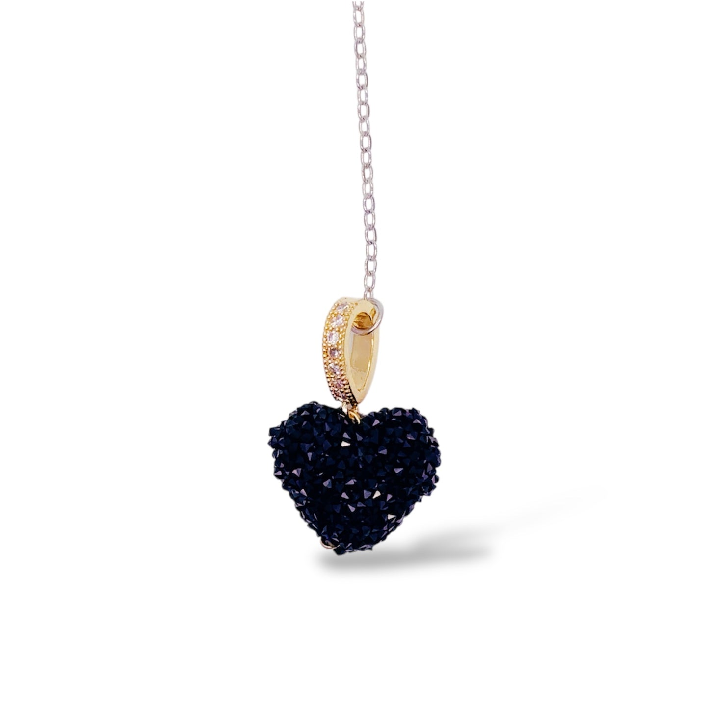 キャンディハート黒ブックマーク しおり A candy black heart bookmark
