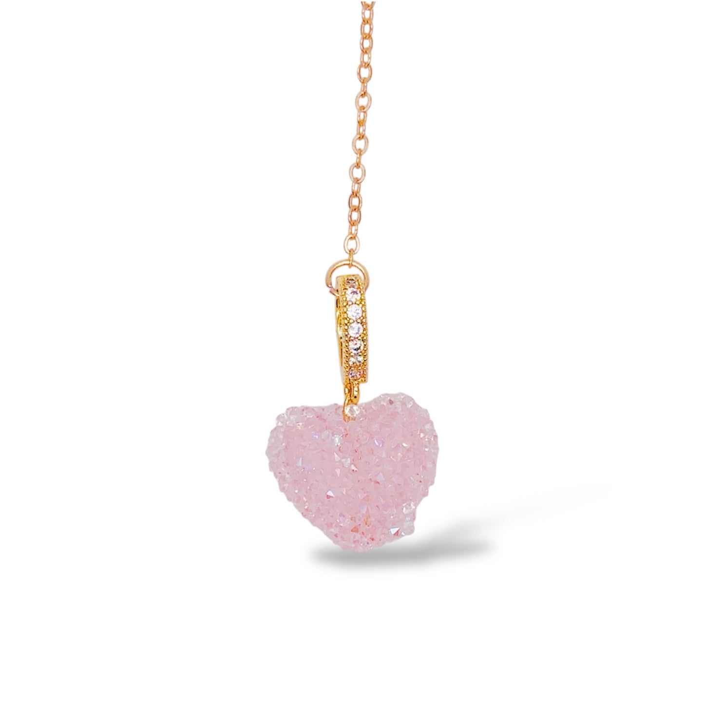キャンディハートピンクブックマーク しおり A candy pink heart bookmark