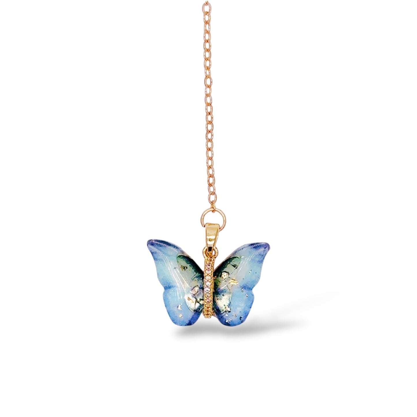バタフライ緑ブックマーク しおり A green butterfly bookmark