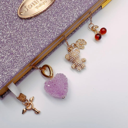 アルファベットブックマーク小/gold しおり The gold alphabet bookmark