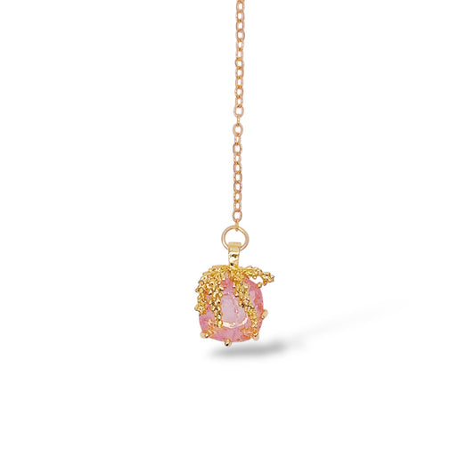 ピンクビジューブックマーク　しおり  Pink jewel bookmark