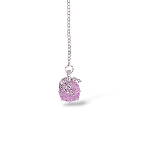 ピンクビジューブックマーク　しおり  Pink jewel bookmark