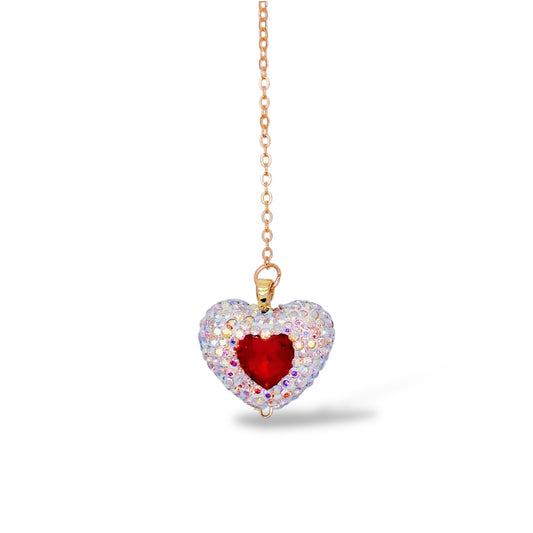 ハート赤ブックマーク しおり　  A red heart bookmark