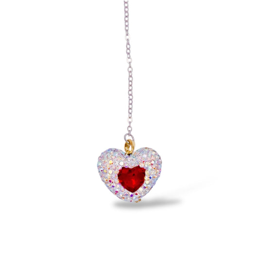ハート赤ブックマーク しおり　  A red heart bookmark