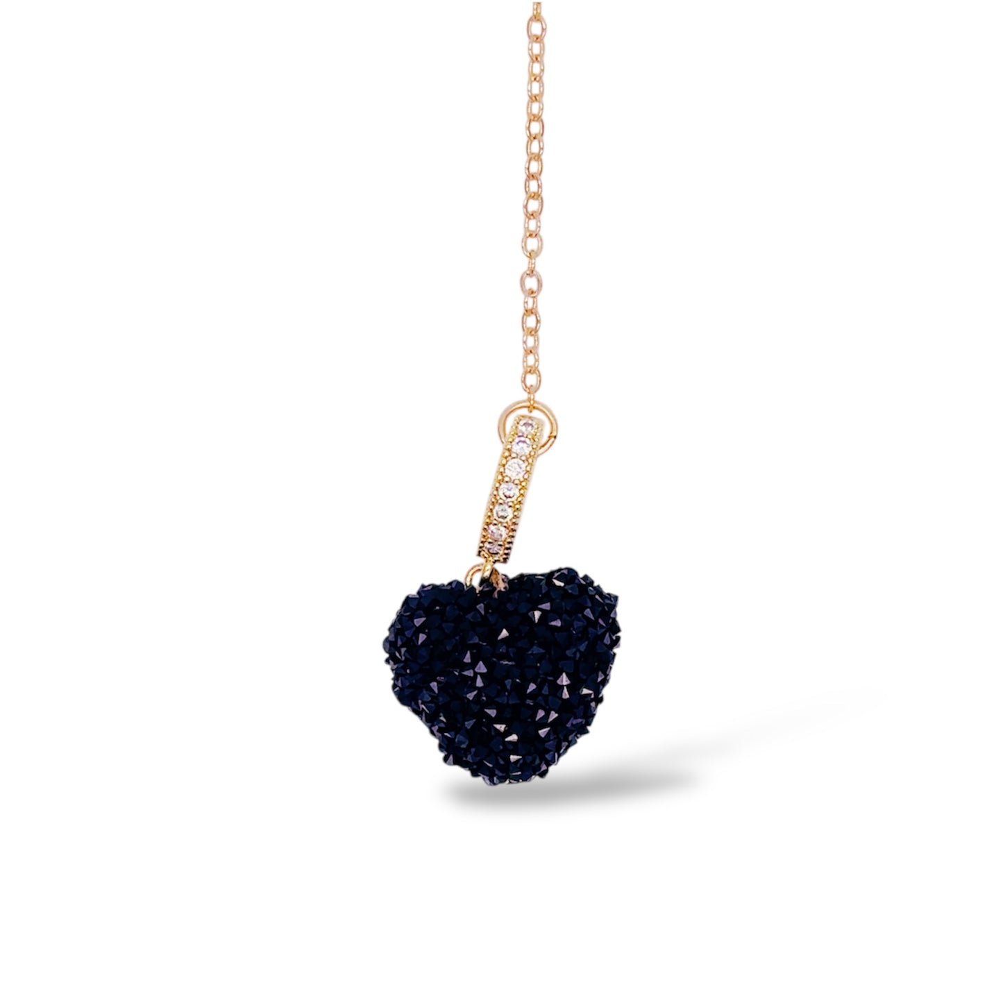キャンディハート黒ブックマーク しおり　  A candy black heart bookmark