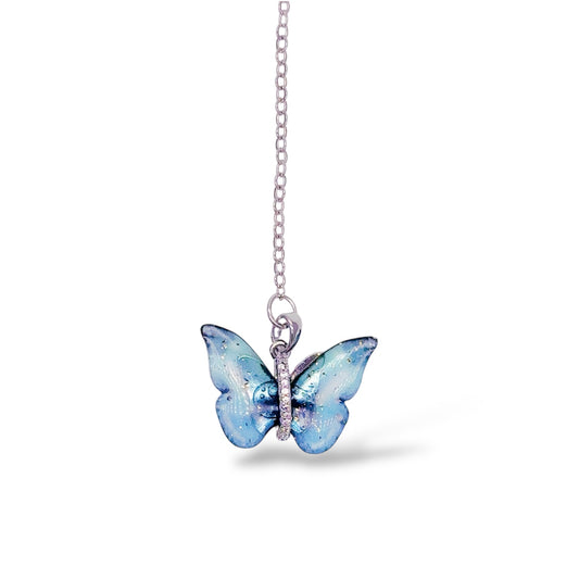バタフライ緑ブックマーク しおり　 A green butterfly bookmark