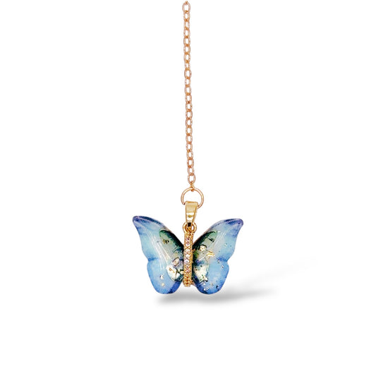 バタフライ緑ブックマーク しおり　 A green butterfly bookmark